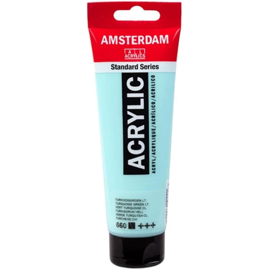 Amsterdam Acrylic 120ml Turquoise Green Light 660