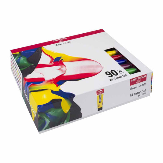 Amsterdam Standard Series Acrylics All Color Set 90x20ml ön cephe etiketi