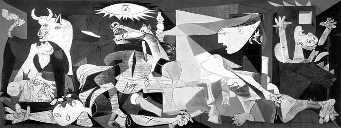 Guernica - 1937 - Tuval üzerine yağlı boya, 349 × 776 cm