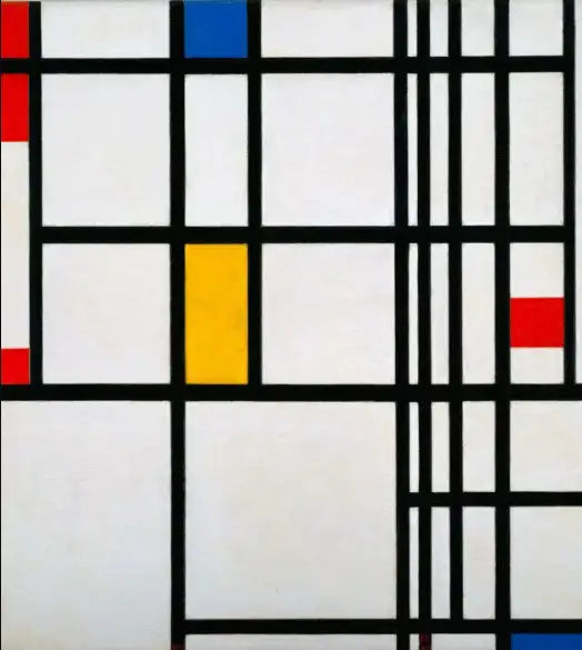 Composition in Red, Blue, and Yellow - 1937-42 - Tuval üzerine yağlı boya, 127 cm x 127 cm