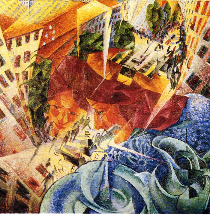 Simultaneous Visions - 1911 - Tuval üzerine yağlı boya, 70 cm x 75 cm