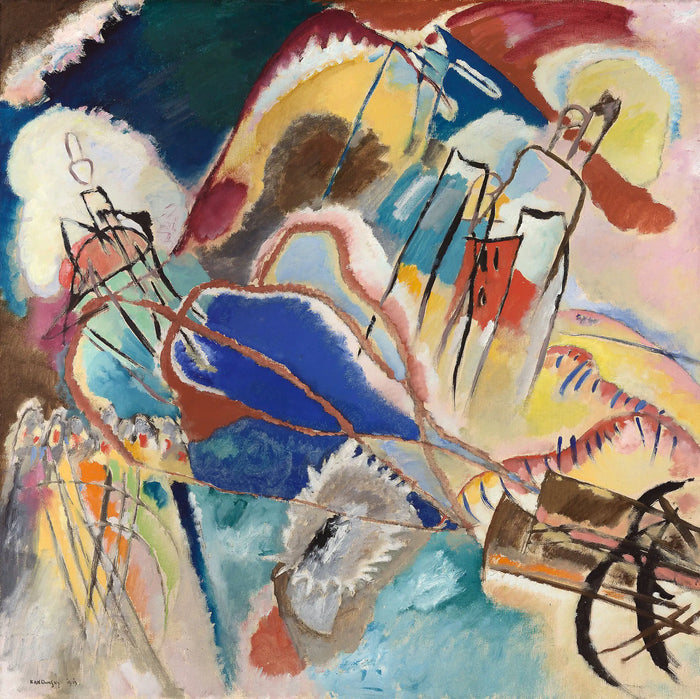 Improvisation 30 - 1913 - Tuval üzerine yağlı boya, 125 cm x 130 cm