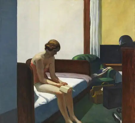 Hotel Room - 1931 - 155.6 cm × 112.1 cm, Tuval üzerine yağlı boya