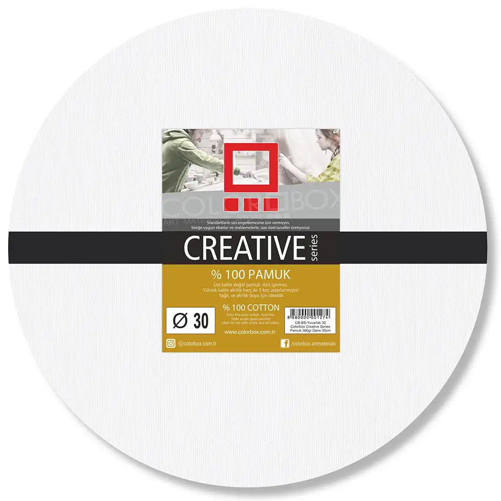 Colorbox Creative Series Pamuk 380gr Yuvarlak Tuval 30cm