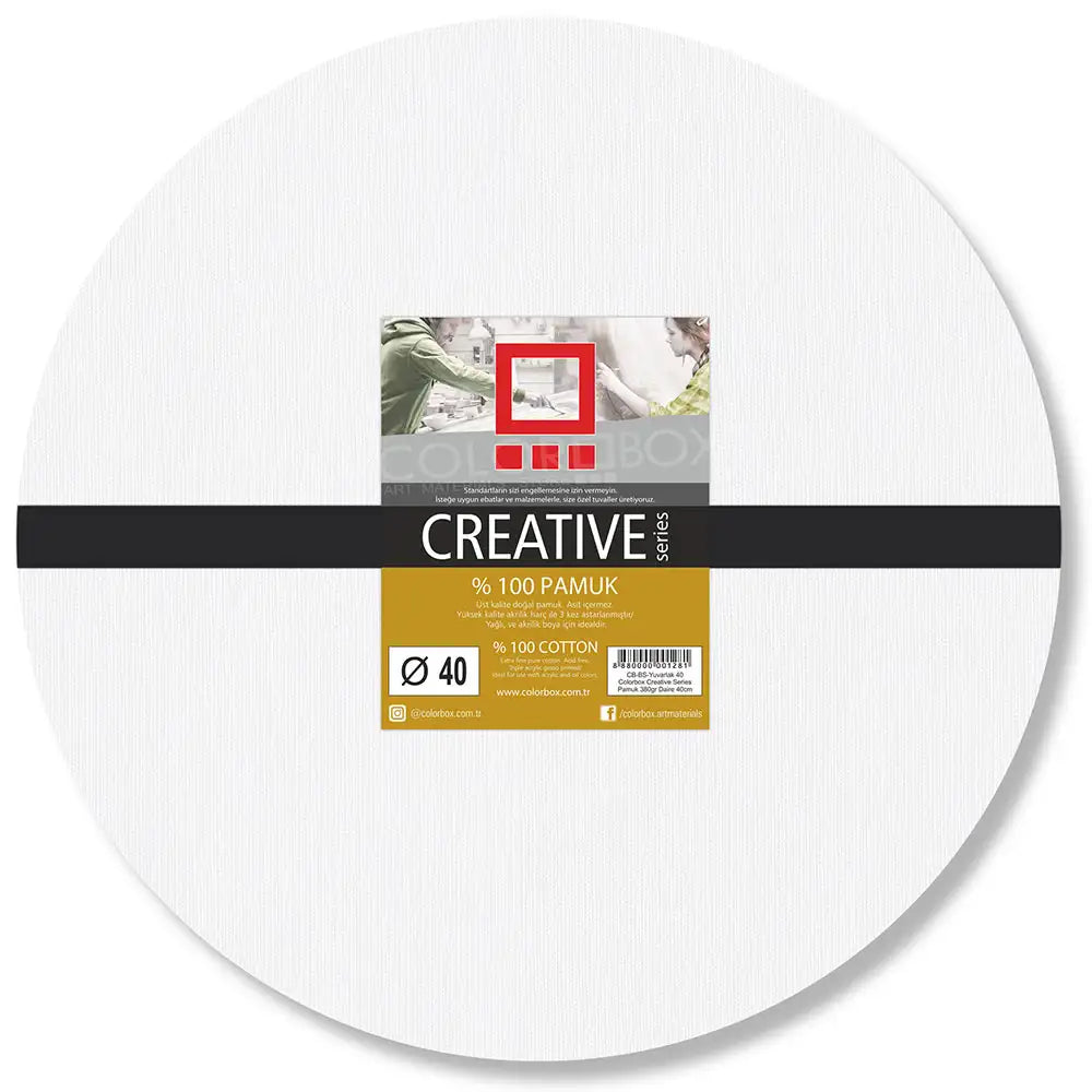 Colorbox Creative Series Pamuk 380gr Yuvarlak Tuval 40cm