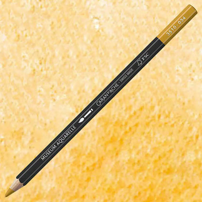 Caran d'Ache Museum Aquarelle Yellow Ochre 034