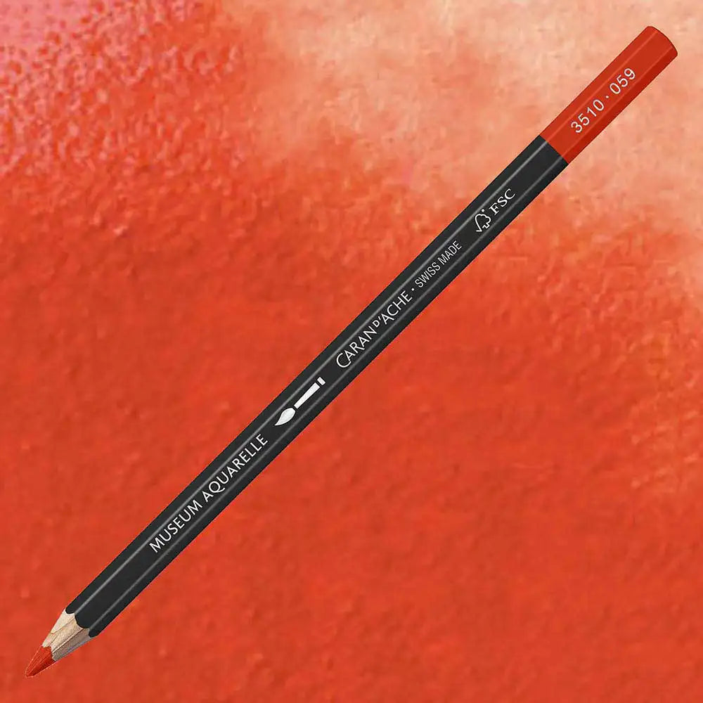 Caran d'Ache Museum Aquarelle Vermilion 060