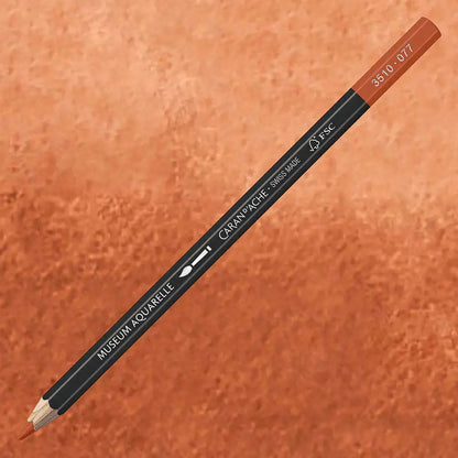 Caran d'Ache Museum Aquarelle Burnt Ochre 077