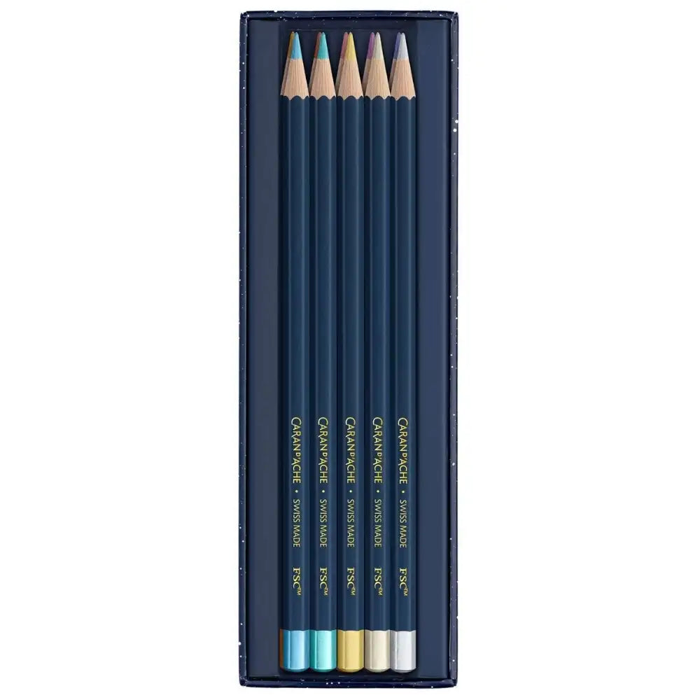 Caran d'Ache Special Edition Cosmic Blue Metallic Set 10 Renk