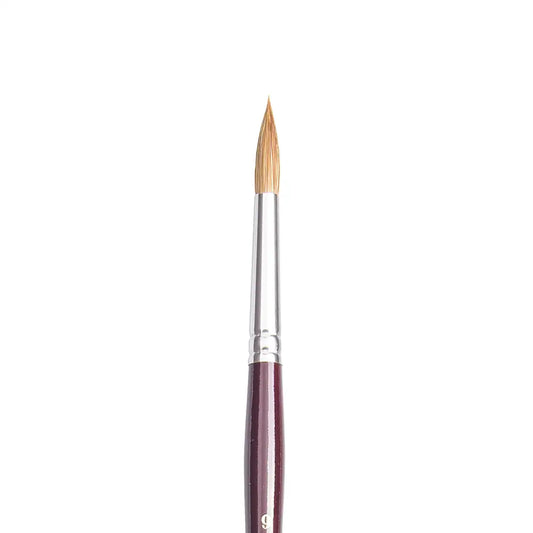 Pebeo 110 Serisi Kısa Saplı Samur Yuvarlak Fırça N:9