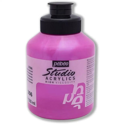 Pebeo Acrylic Studio 500ml Iridescent Violet Blue(Dyna) 356