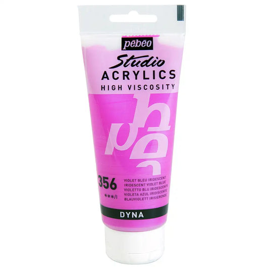 Pebeo Acrylic Studio 100ml Iridescent Violet Blue (Dyna) 356