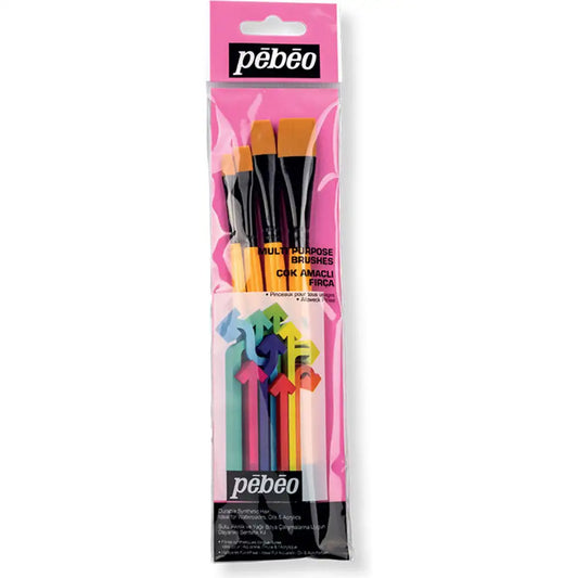 Pebeo Fırça Seti 10 4'lü Yassı Uç