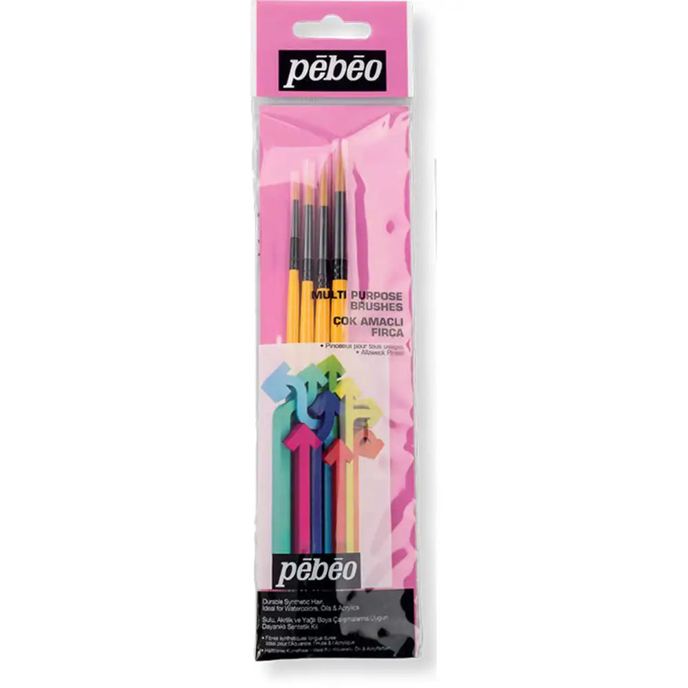Pebeo Fırça Seti 2 4'lü Yuvarlak Uç