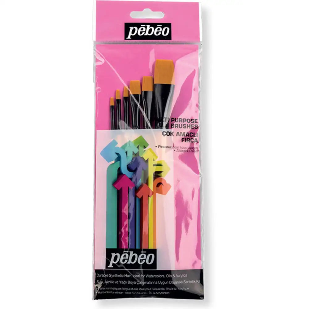 Pebeo Fırça Seti 3 6'lı Yassı Uç