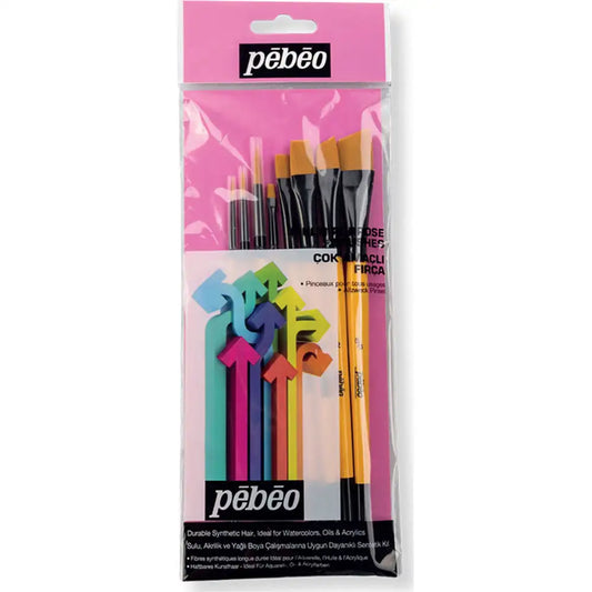 Pebeo Fırça Seti 6 8'li Karışık Uç