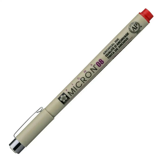 Sakura Pigma Micron 08 Kırmızı 0.50mm