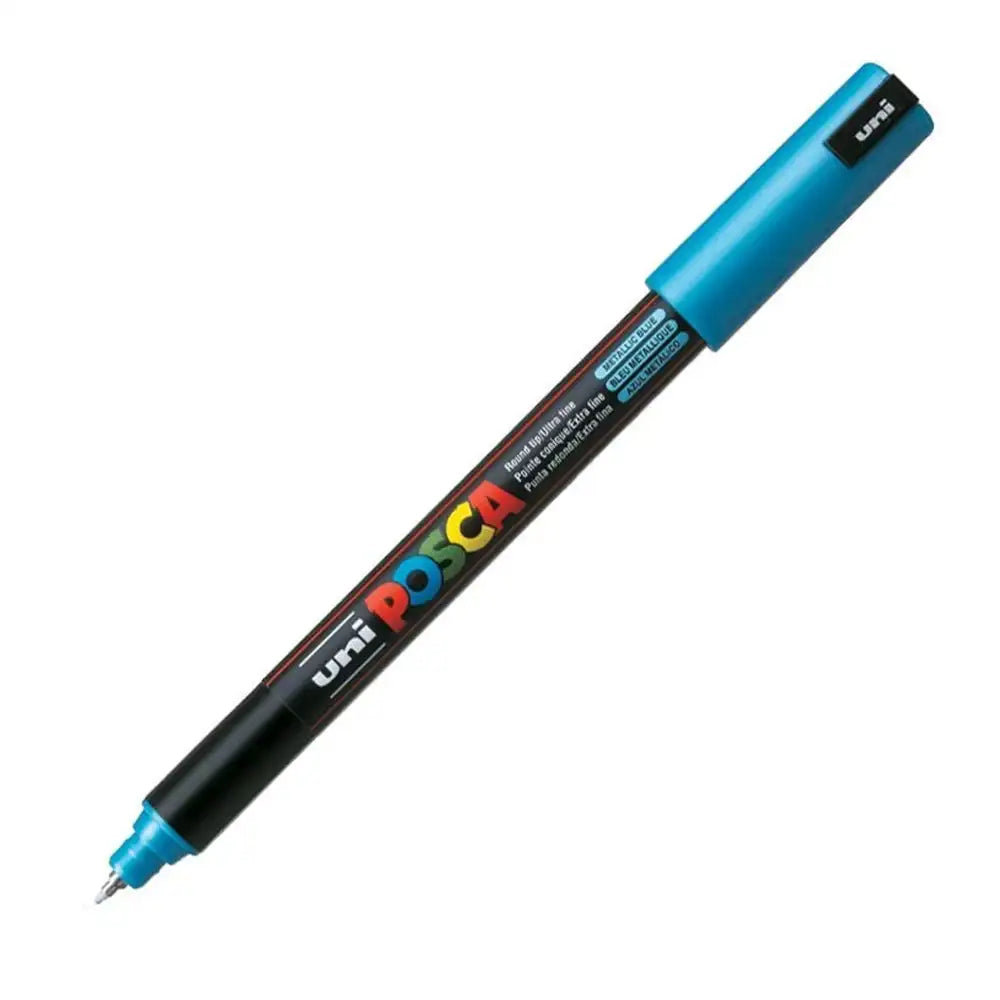 Uni Posca PC-1MR (0.7mm) Metalik Mavi