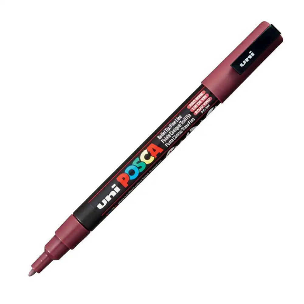 Uni Posca PC-3M (0.9-1.3mm) Şarap Kırmızı