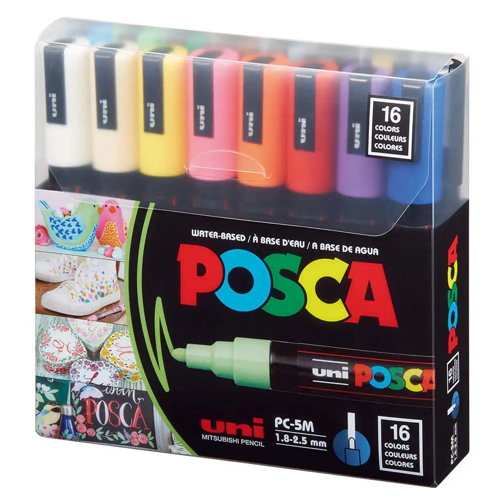 Uni Posca PC-5M (1.8-2.5mm) 16'lı