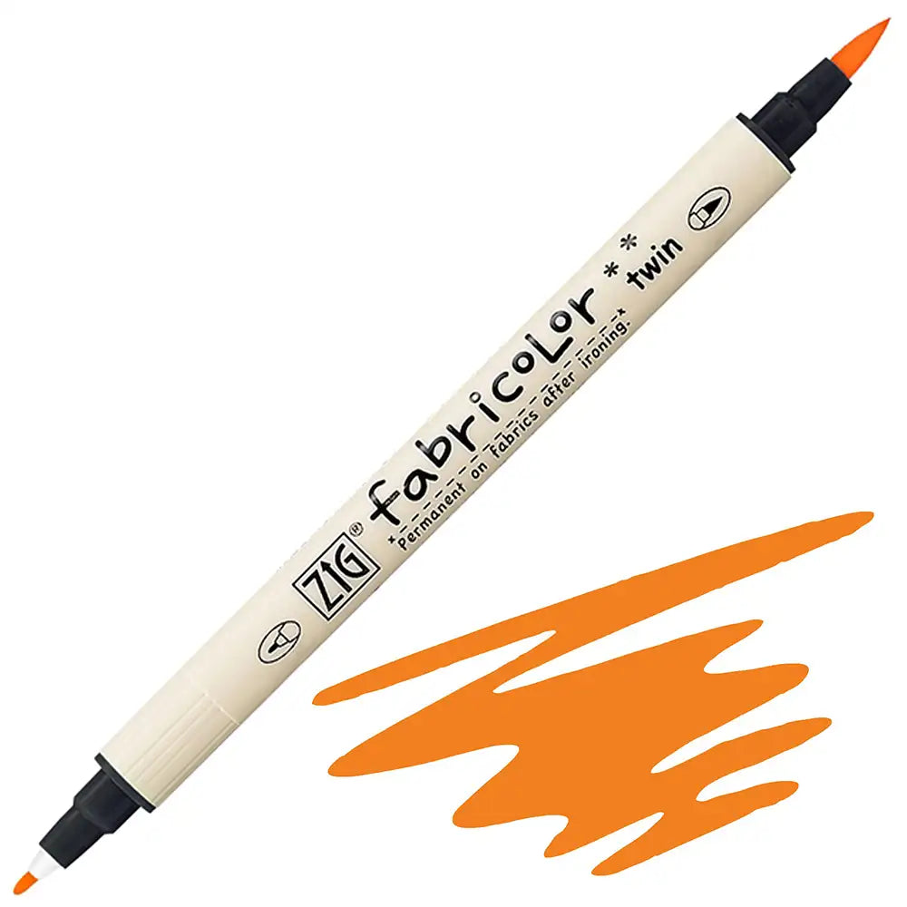 Zig Fabricolor Twin Kumaş Kalemi 002 Fluorescent Orange