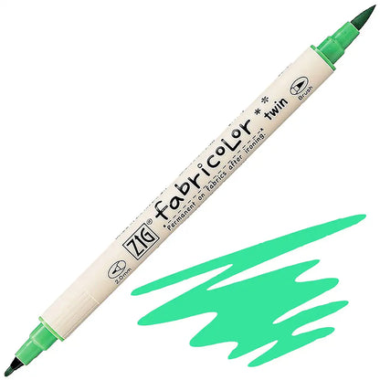 Zig Fabricolor Twin Kumaş Kalemi 004 Fluorescent Green