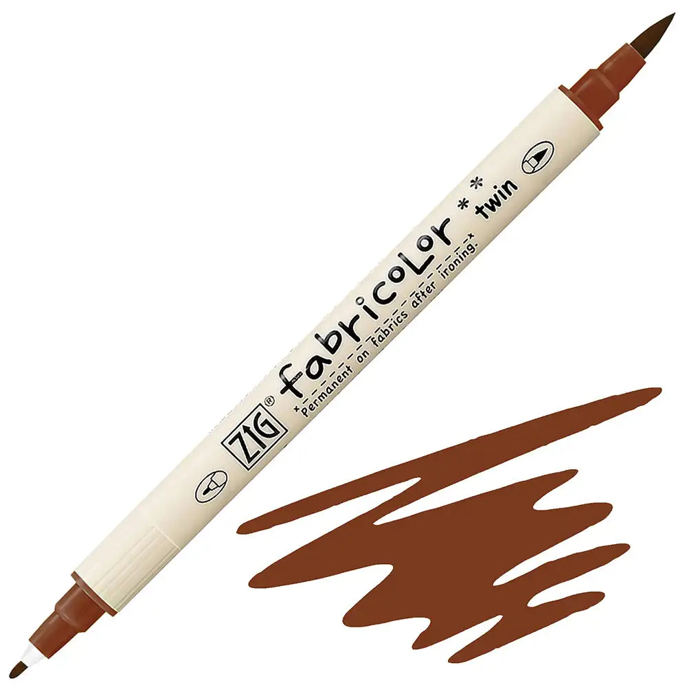 Zig Fabricolor Twin Kumaş Kalemi 060 Brown