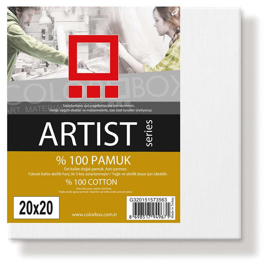 Colorbox Artist Series Pamuk 420gr Tuval (20x20cm)