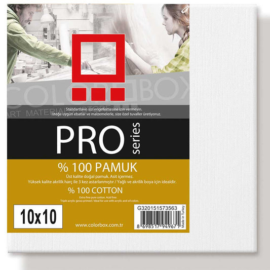 Colorbox Pro Series Pamuk 420gr Tuval (10x10cm)