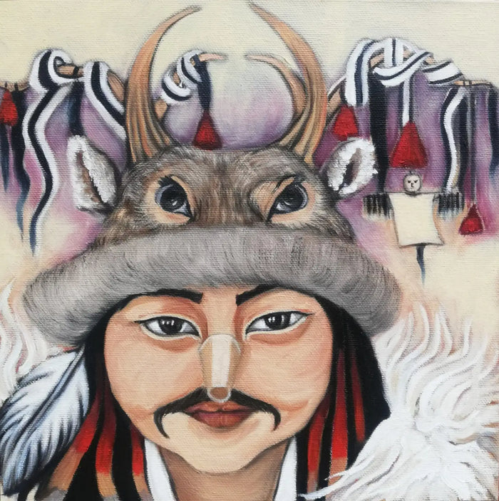 F6 -  - Tuval üzerine yağlı boya, 25 x 25 cm