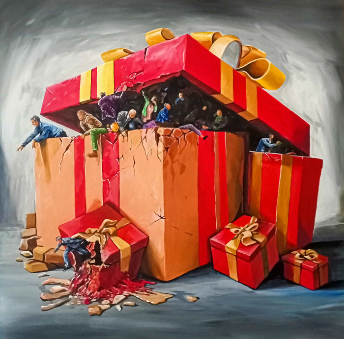 Kaçış - 2024 - T.Ü.A.B, 80 x 80 cm