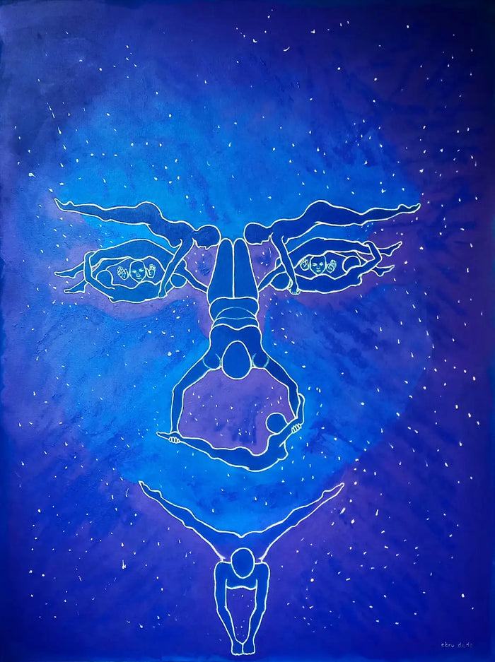 Özne Kendi Nesnesinin Tiyatrosudur - 2020 - 90 x 120 cm, Tuval Üzerine Akrilik Boya