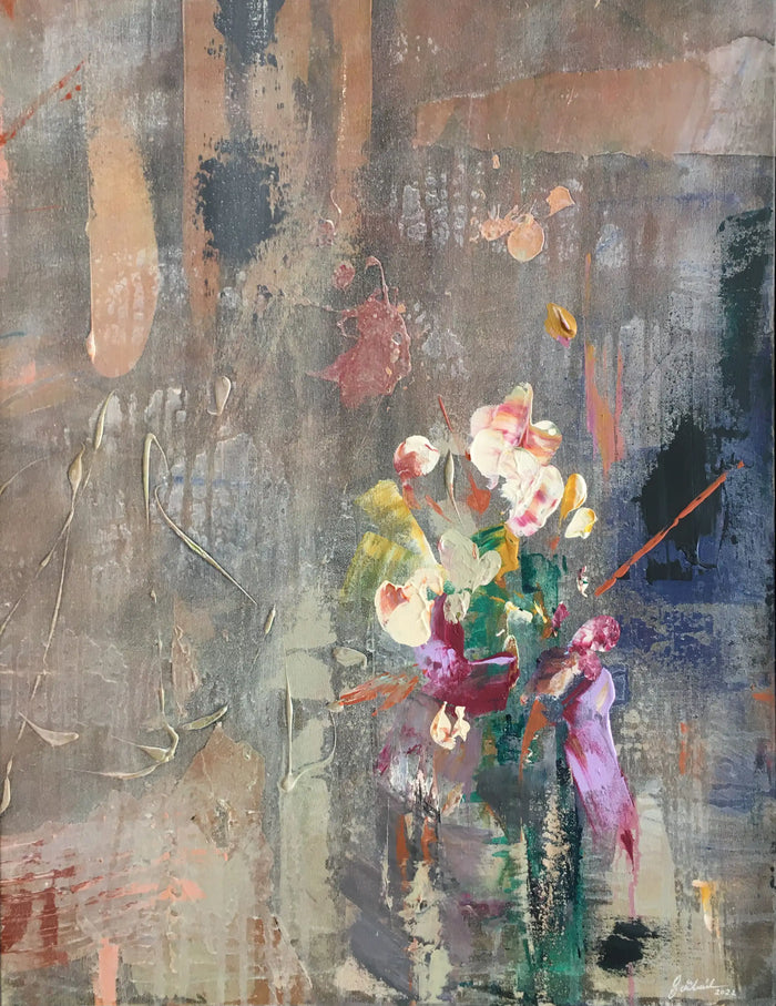 Çiçekler - 2022 - Tuval üzerine akrilik boya, 65 x 50 cm