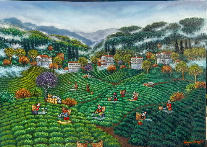 Toplayanlar Serisi -  - Tuval üzerine yağlı boya, 50 x 70 cm