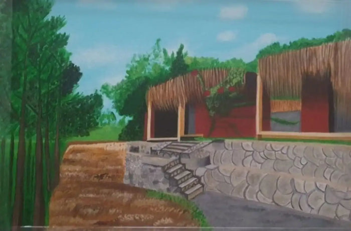 La Boheme - 2022 - Tuval üzerine akrilik boya, 35 x 50 cm