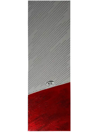 YAKINTEMAS - #KIRMIZI - 2017 - Tuval üzerine akrilik boya, yağlı boya, karışık gereç, 100 x 30 cm x 