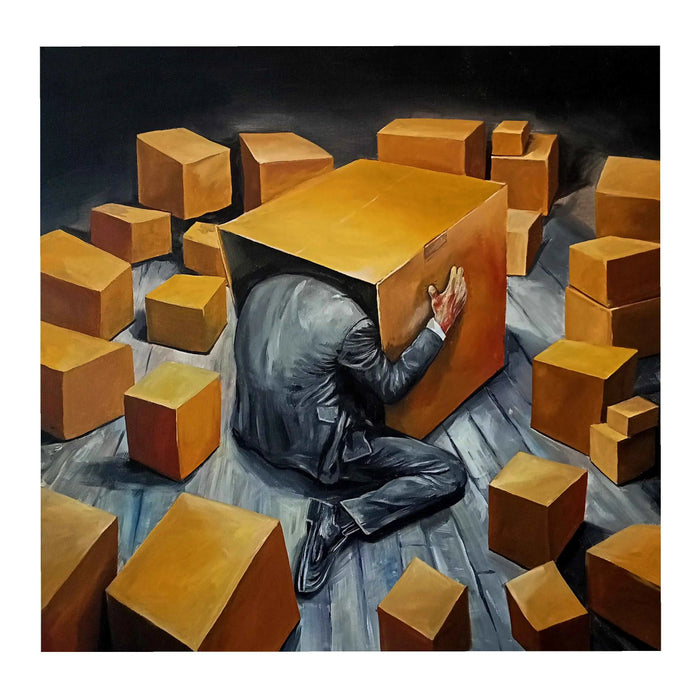 Devekuşu - 2024 - T.Ü.A.B, 80 x 80 cm