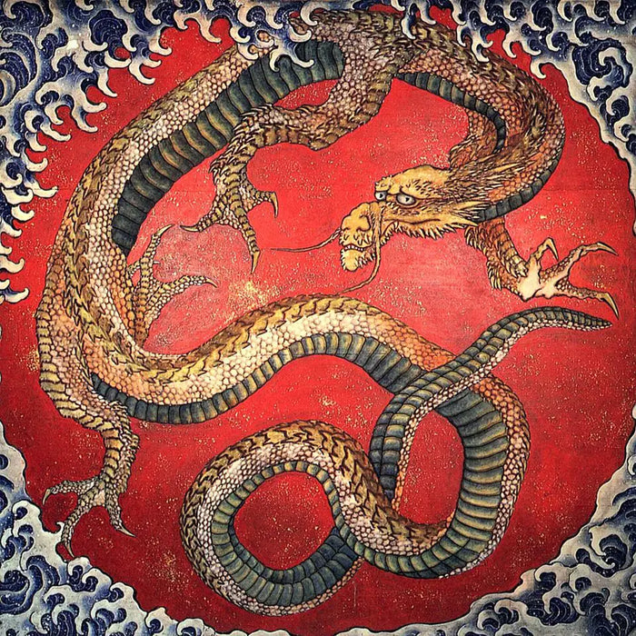 Matsuri Yatai Dragon - 1844 - 123 x 126,5 cm, Ukiyo-e tablo; Kaynak:Vikipedi