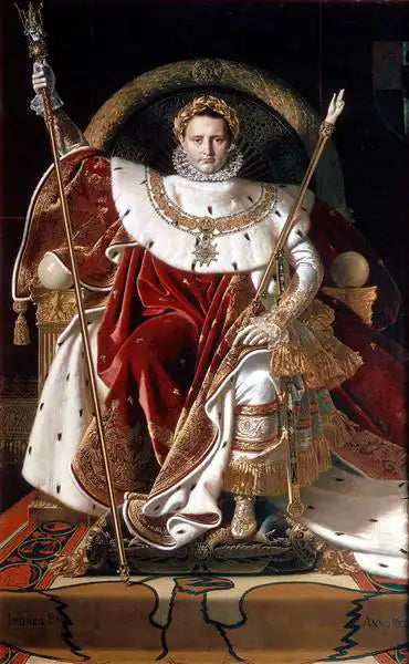 Portrait of Napoléon on the Imperial Throne - 1806 - 162 x 259 cm, Tuval üzerine yağlı boya