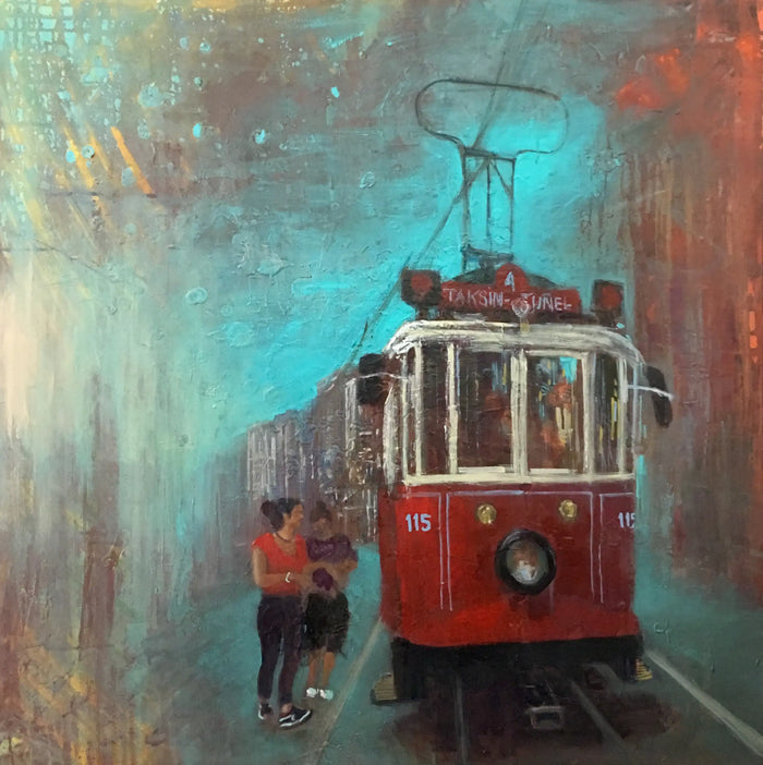 Yola Çık - 2016 - Tuval üzerine akrilik boya, 90 x 90 cm