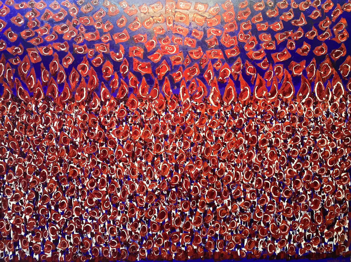 Cumhuriyet'in 100.Yılı Coşkusu - 2023 - Tuval üzerine yağlı boya, 150 x 200 cm