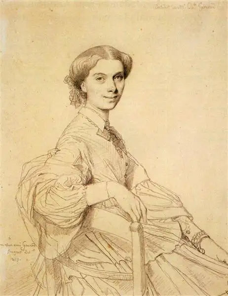 Madame Charles Gounod, born Anna Zimmermann - 1859 - Eskiz; Özel Koleksiyon