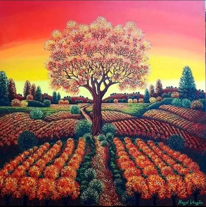 Bahar Serisi -  - Tuval üzerine yağlı boya, 60 x 60 cm