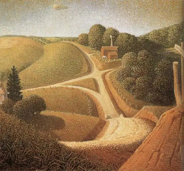 New Road - 1939 - 33 x 37.9 cm, Yağlı boya