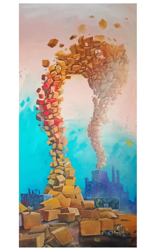 Geri Dönüşüm - 2022 - T.Ü.A.B, 52 x 108 cm