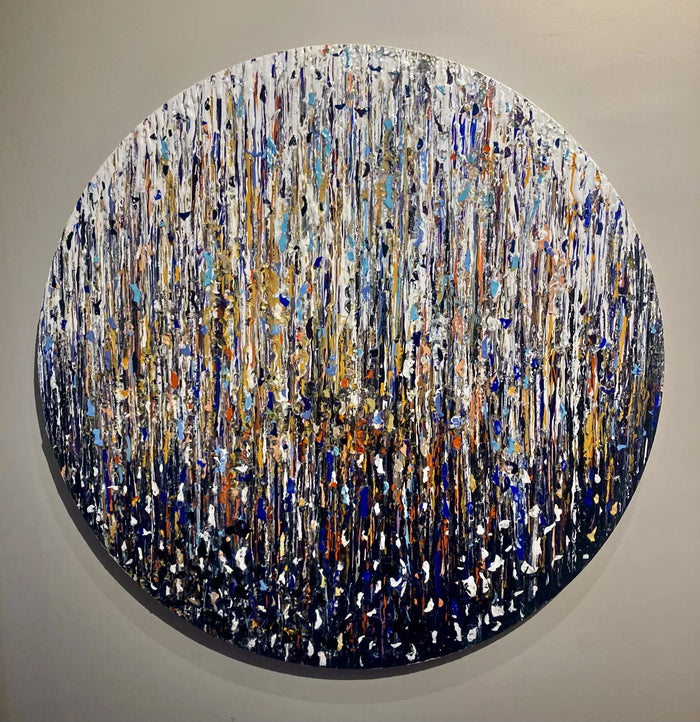 Maskülen - 2023 - Tuval üzerine karışık teknik, 80 cm