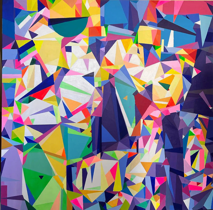 İsimsiz (Untitled) - 2023 - 100 x 100 cm, Tuval Üzerine Akrilik Boya