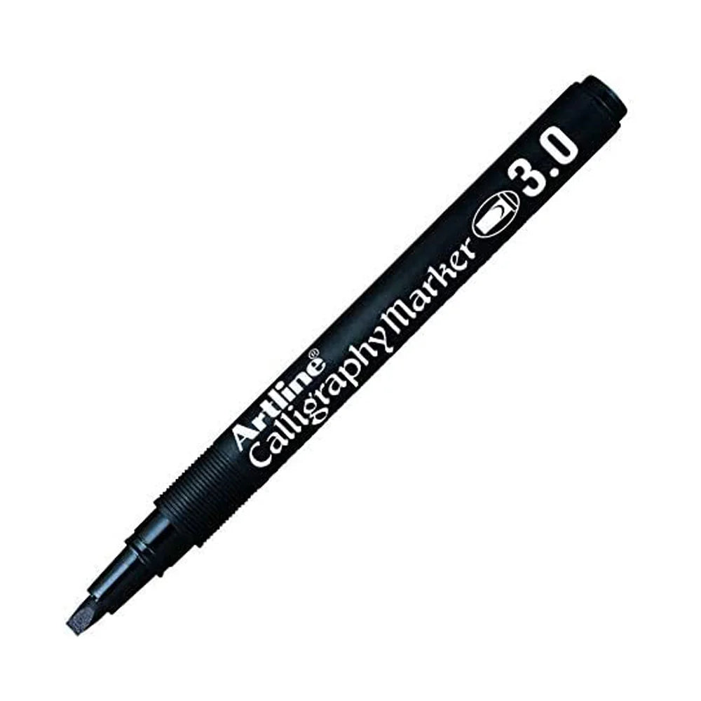 Artline Calligraphy Marker 3.0 Permanent Kaligrafi Markörü 3.0mm Siyah