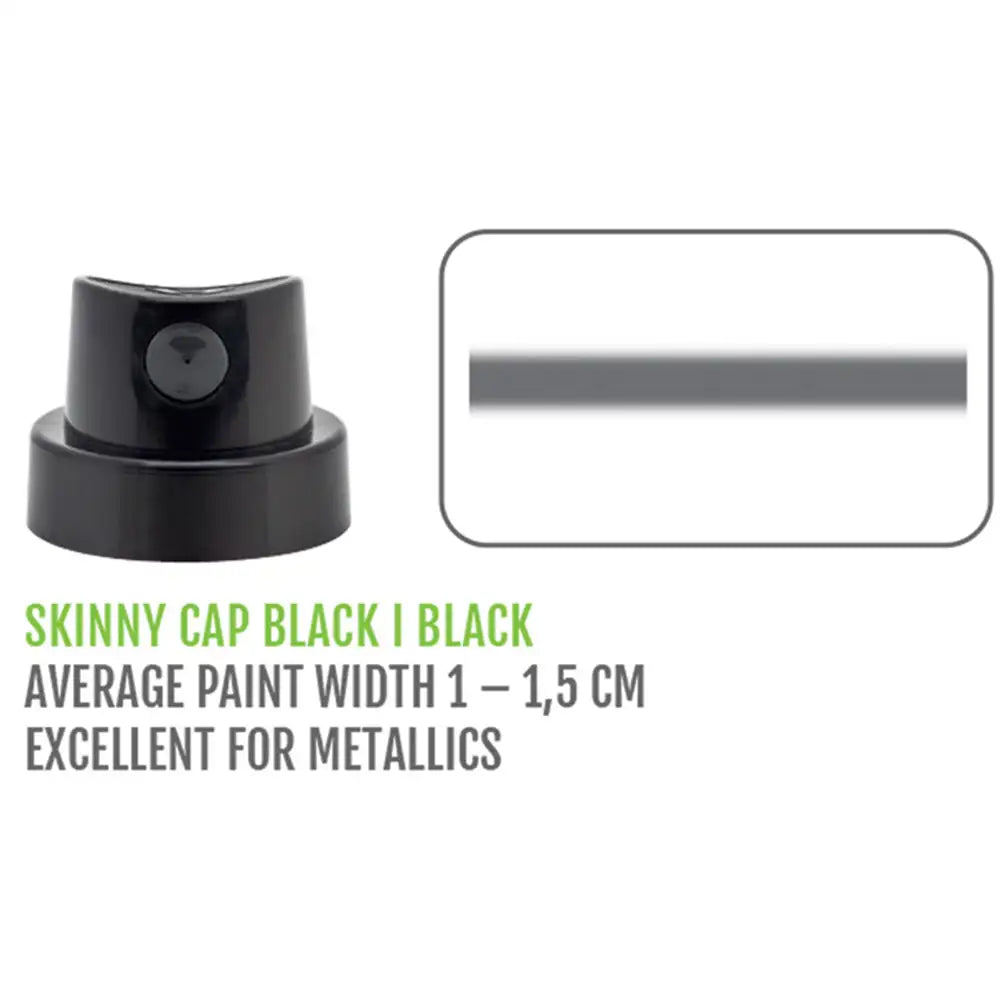 Montana Skinny Sprey Başlığı, Siyah/Siyah, (Püskürtme Genişliği: 1-1.5cm)