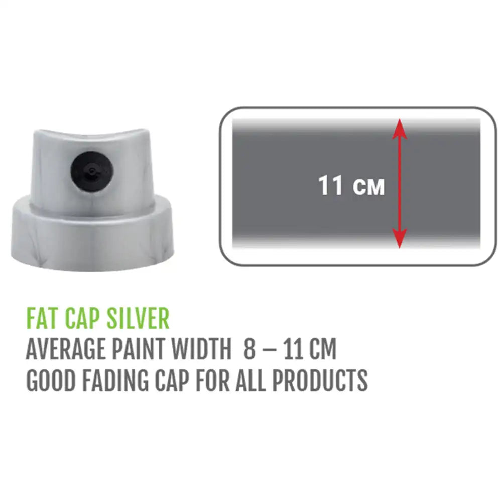 Montana Fat Sprey Başlığı, Gümüş/Siyah, (Püskürtme Genlişliği: 8-11cm)